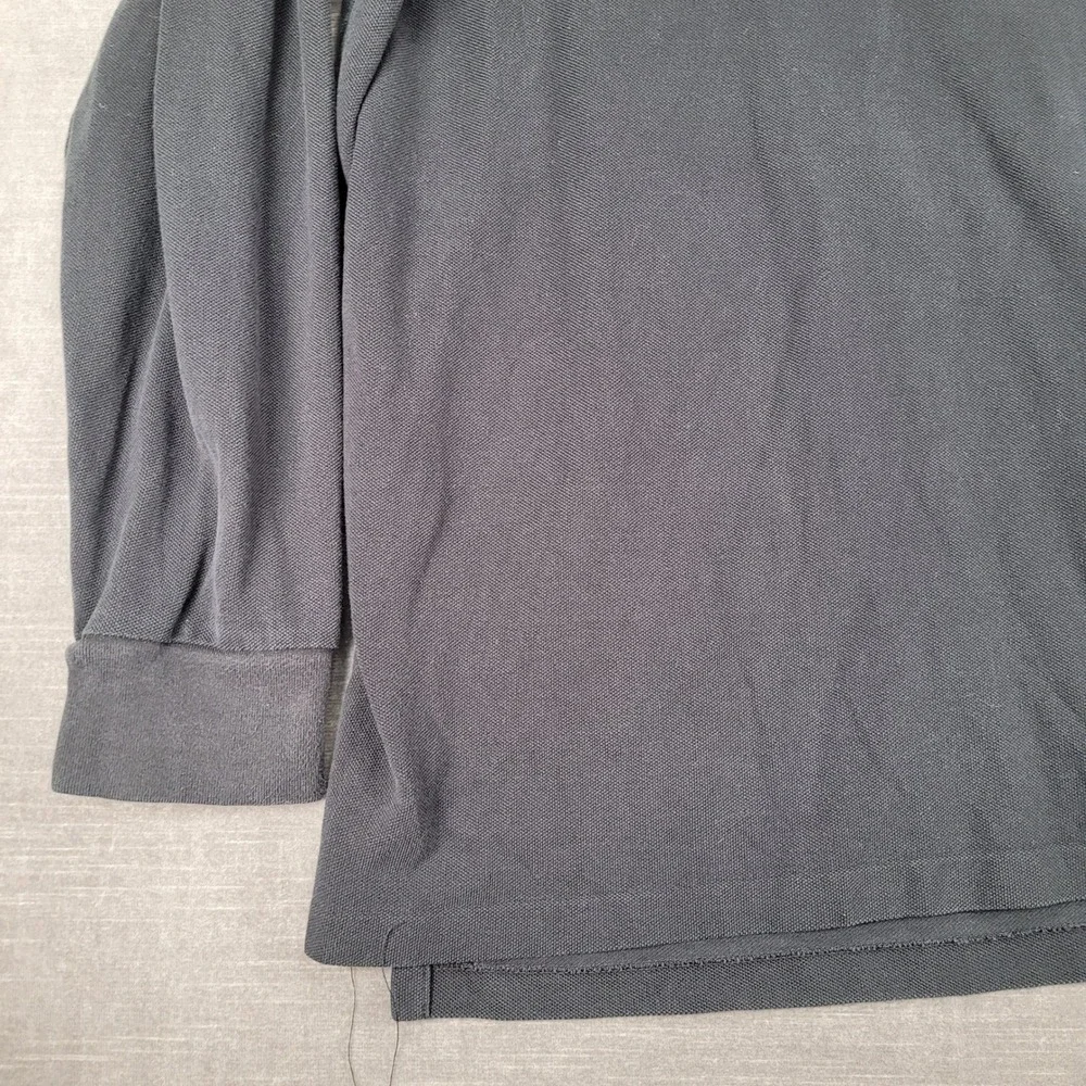 Polo Ralph Lauren Classic Fit Long Sleeve Black Polo Shirt‎ Mens XL